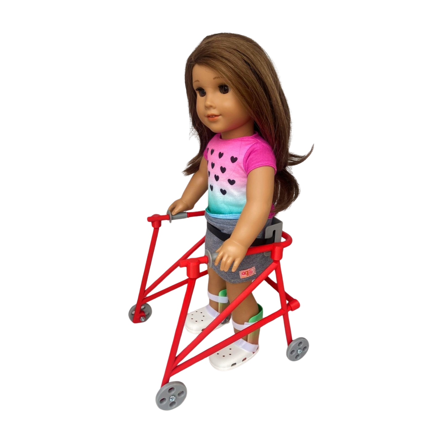 Red 18-inch Doll Walker