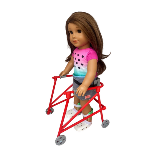 Red 18-inch Doll Walker