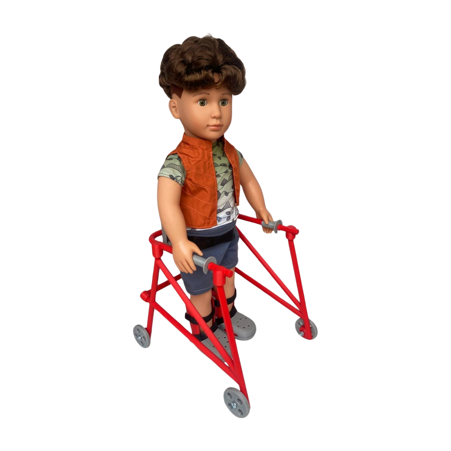 Red 18-inch Doll Walker