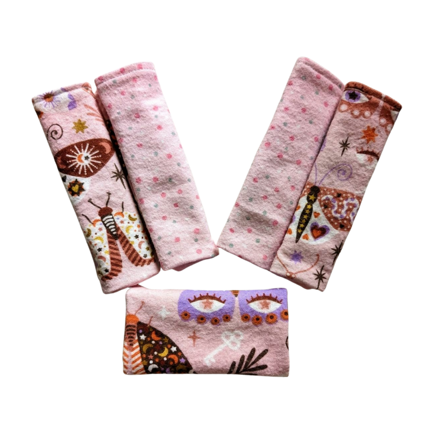 Pink Butterflies Pavlik Harness Covers