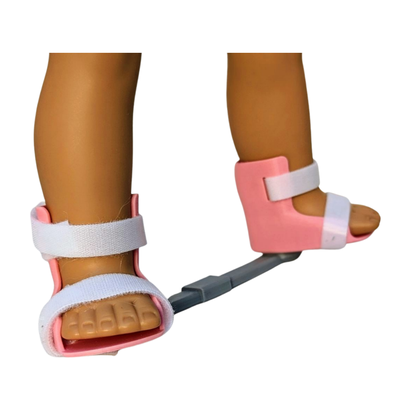 Pink 18-inch doll Clubfoot Brace