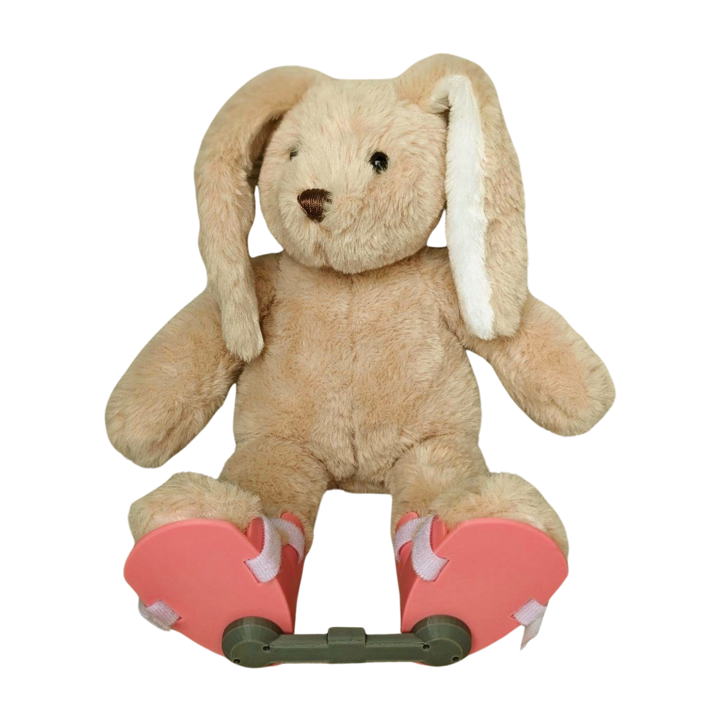 Stuffed Bunny with Pink Clubfoot Boots & Bar (BNB)