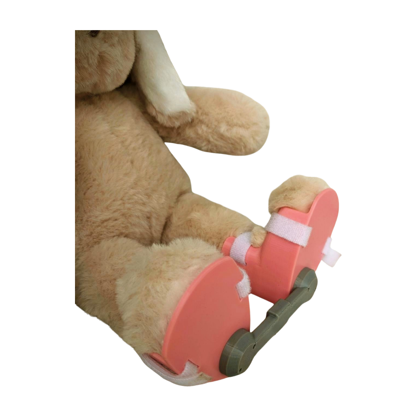 Stuffed Bunny with Pink Clubfoot Boots & Bar (BNB)