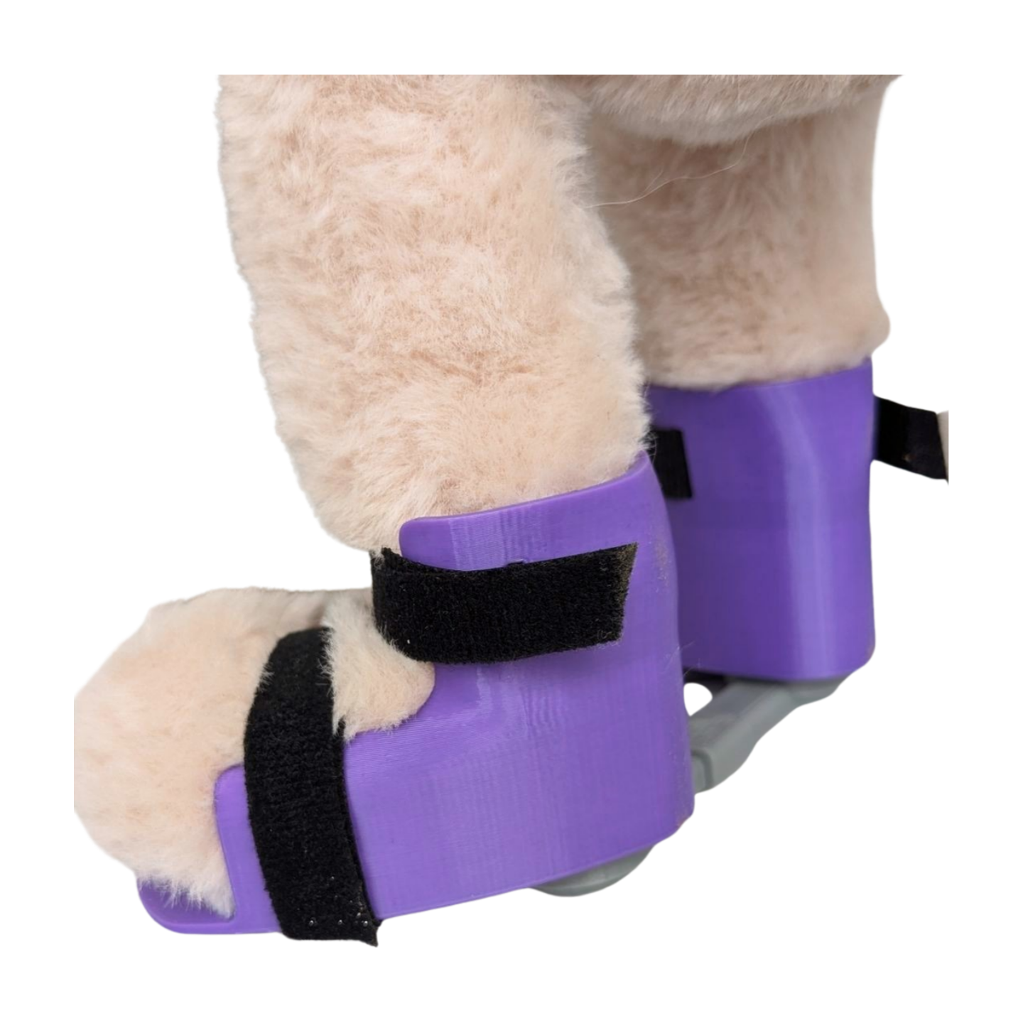 Stuffed Bunny with Purple Clubfoot Boots and Bar (BNB)