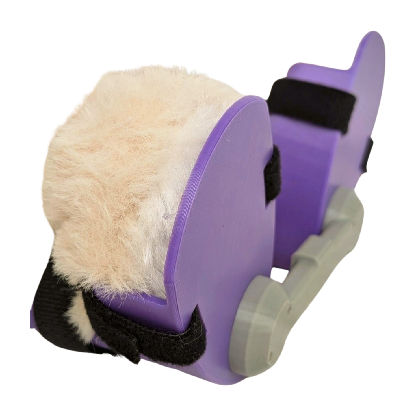 Stuffed Bunny with Purple Clubfoot Boots and Bar (BNB)