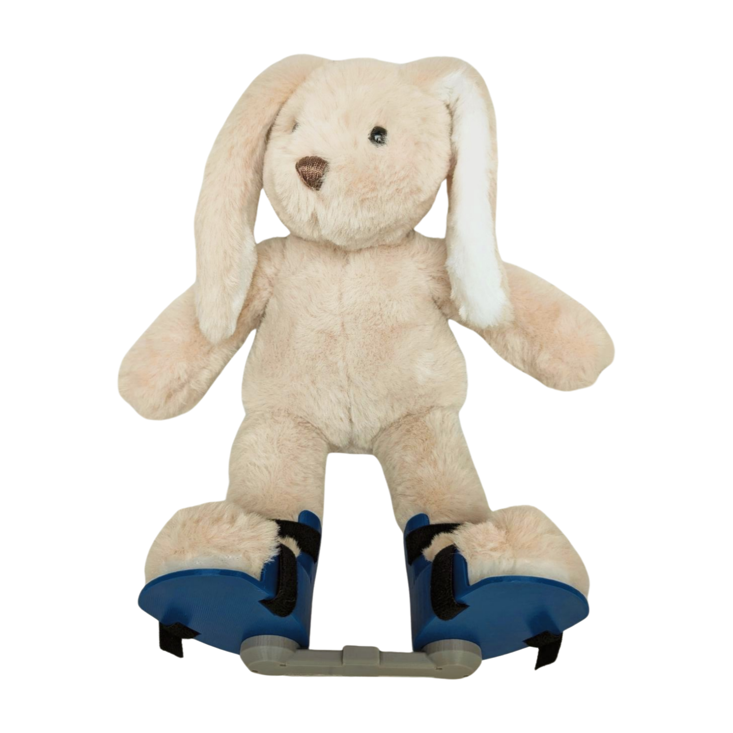 Stuffed Bunny with Blue Clubfoot Boots and Bar (BNB)