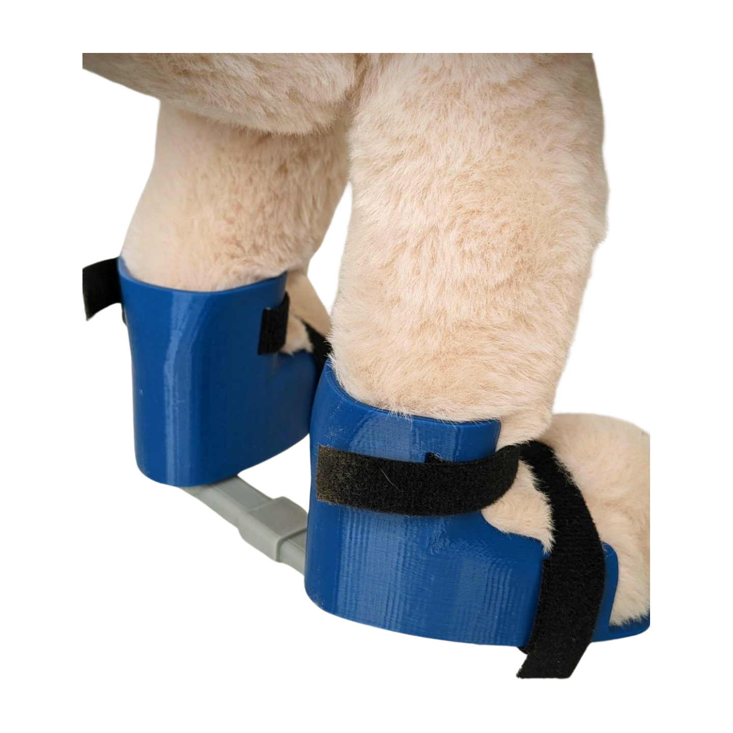 Stuffed Bunny with Blue Clubfoot Boots and Bar (BNB)