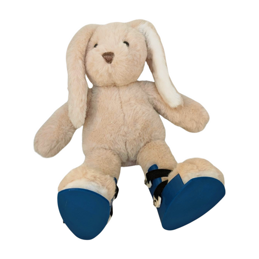 Stuffed Bunny with Blue AFOs