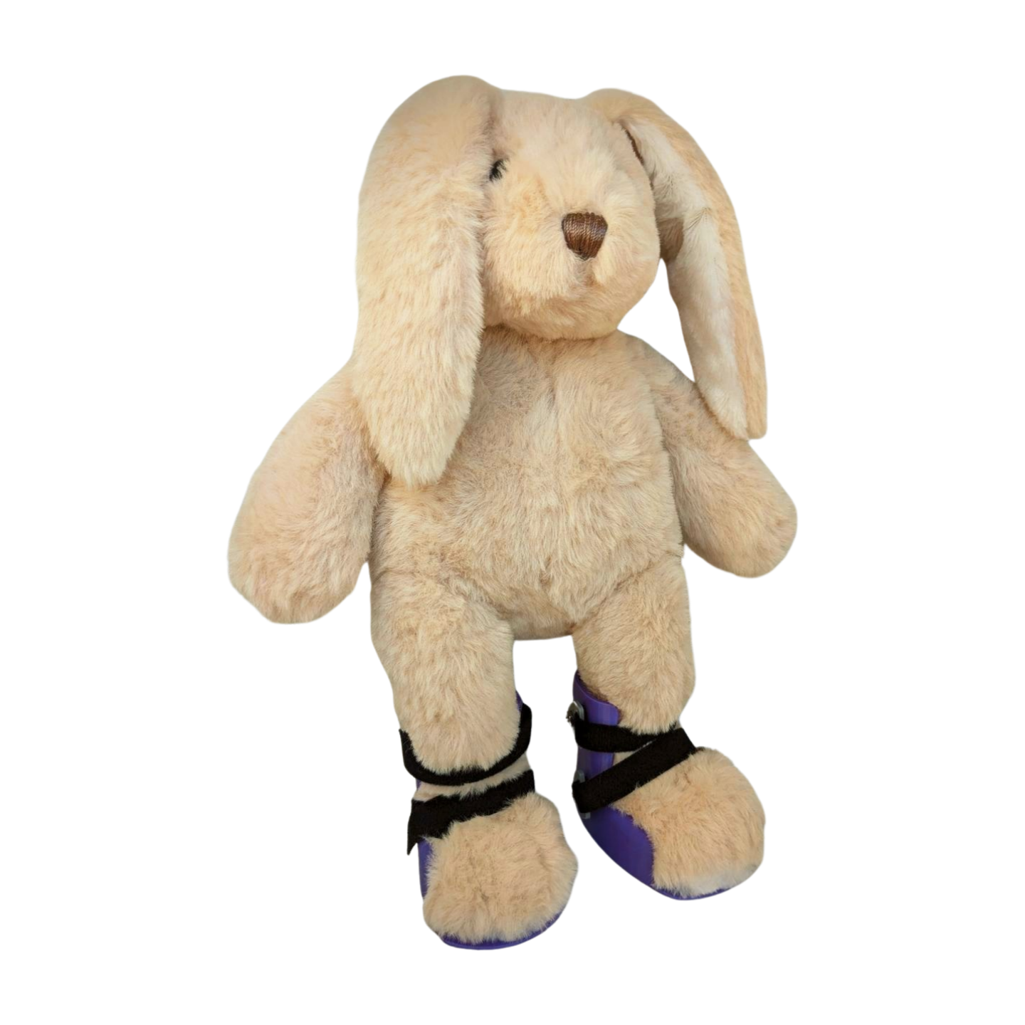 Stuffed Bunny with Purple AFOs