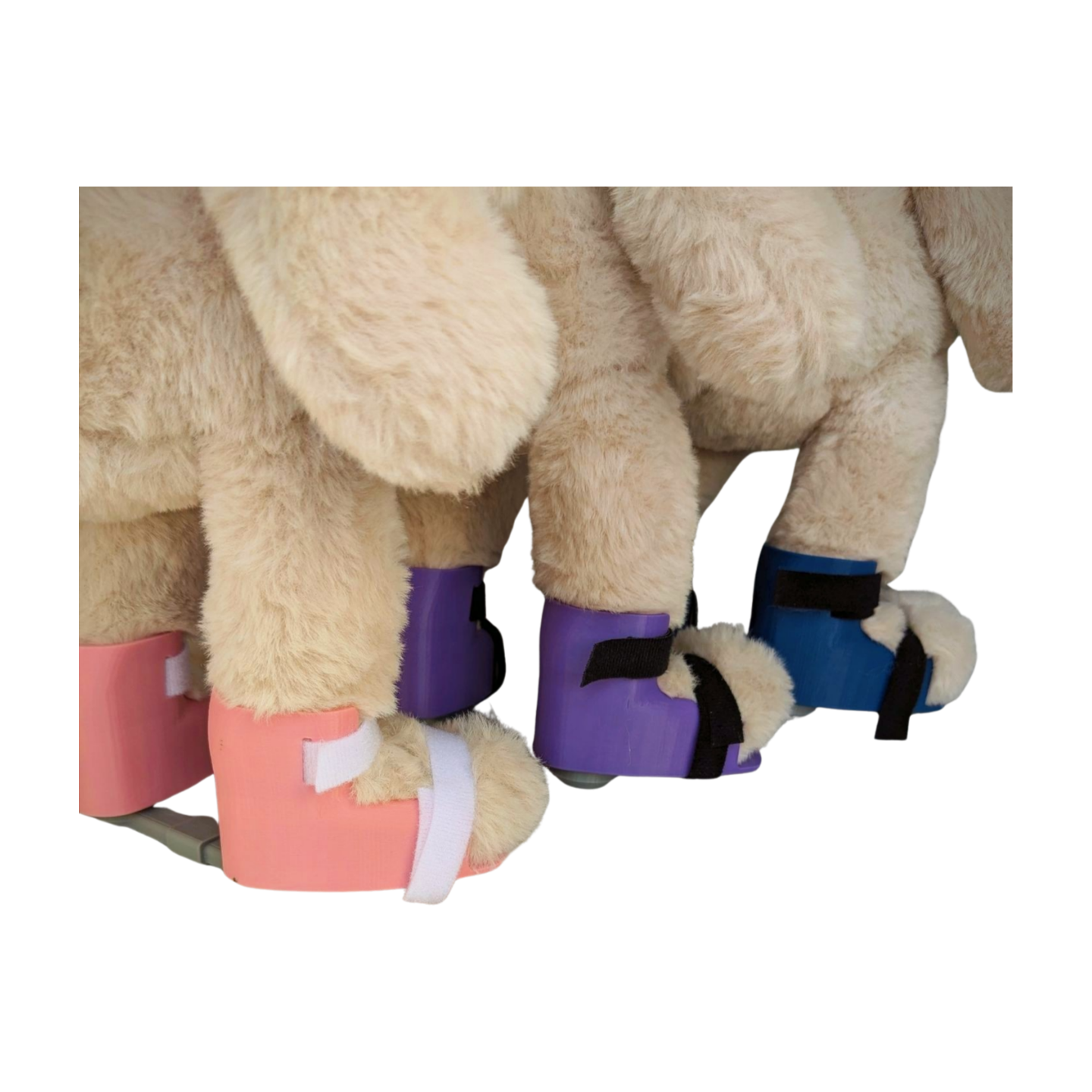 Stuffed Bunny with Pink Clubfoot Boots & Bar (BNB)