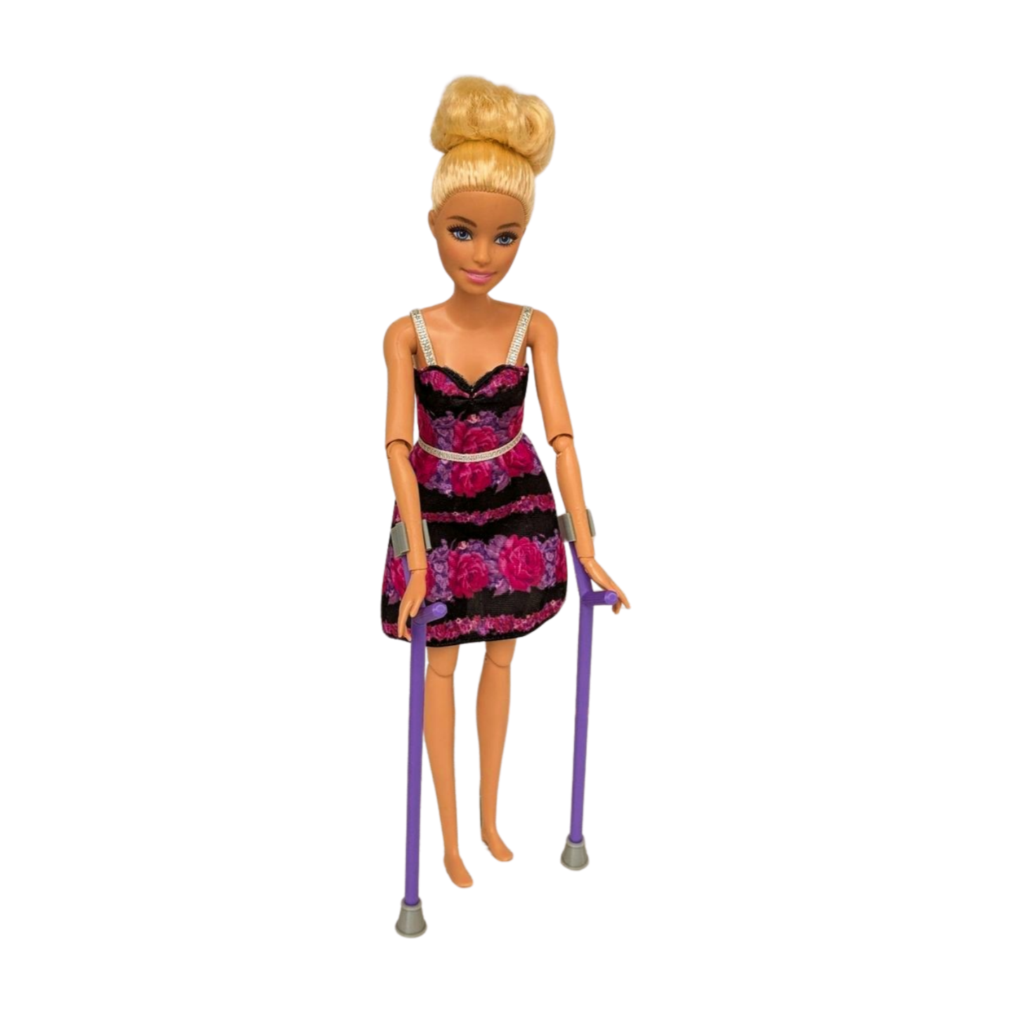 Purple Fashion Doll Forearm Crutches