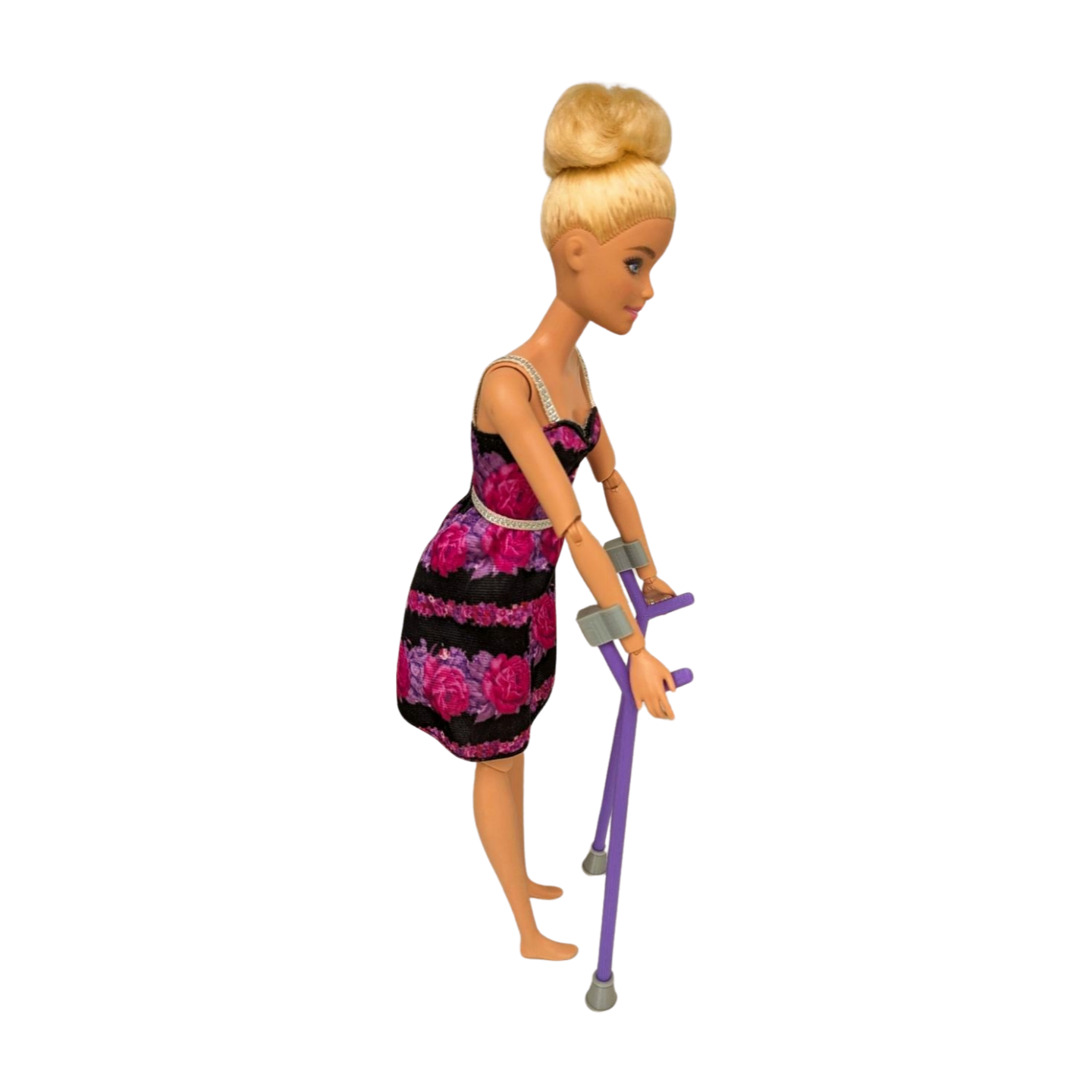 Purple Fashion Doll Forearm Crutches