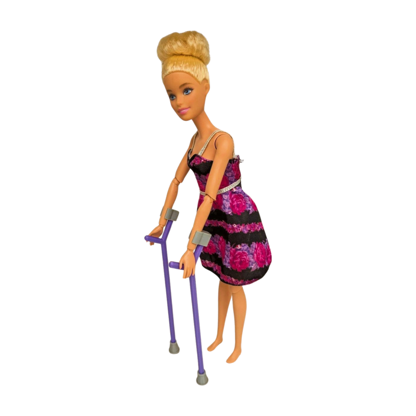 Purple Fashion Doll Forearm Crutches