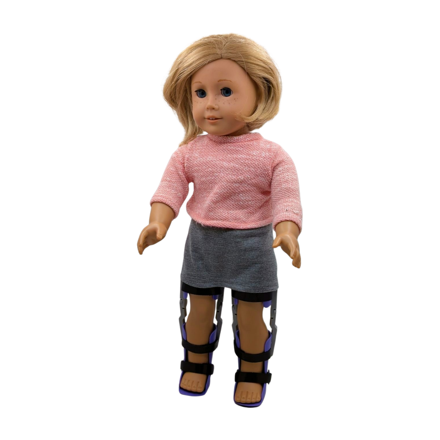 Purple 18-Inch Doll KAFOs