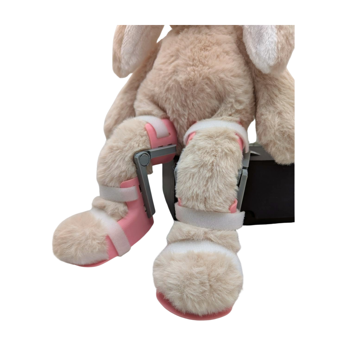 Stuffed Bunny with Pink KAFOs