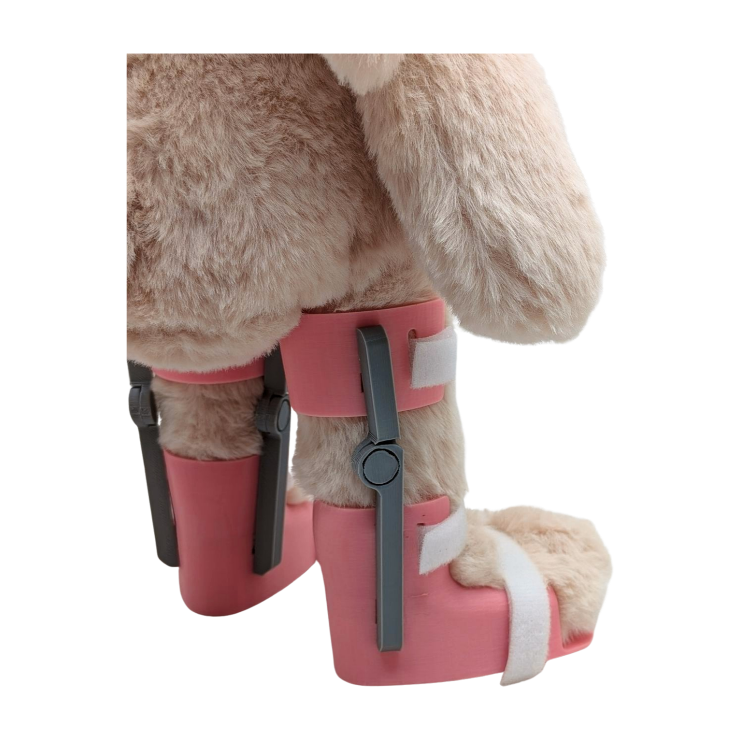 Stuffed Bunny with Pink KAFOs