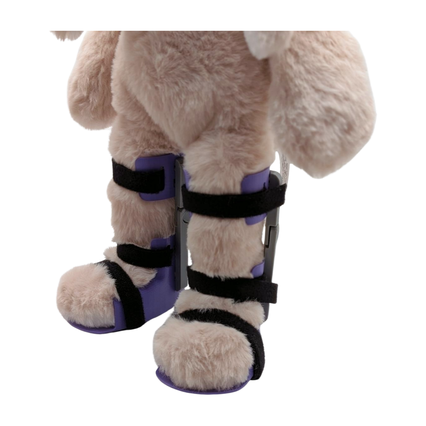 Stuffed Bunny with Purple KAFOs