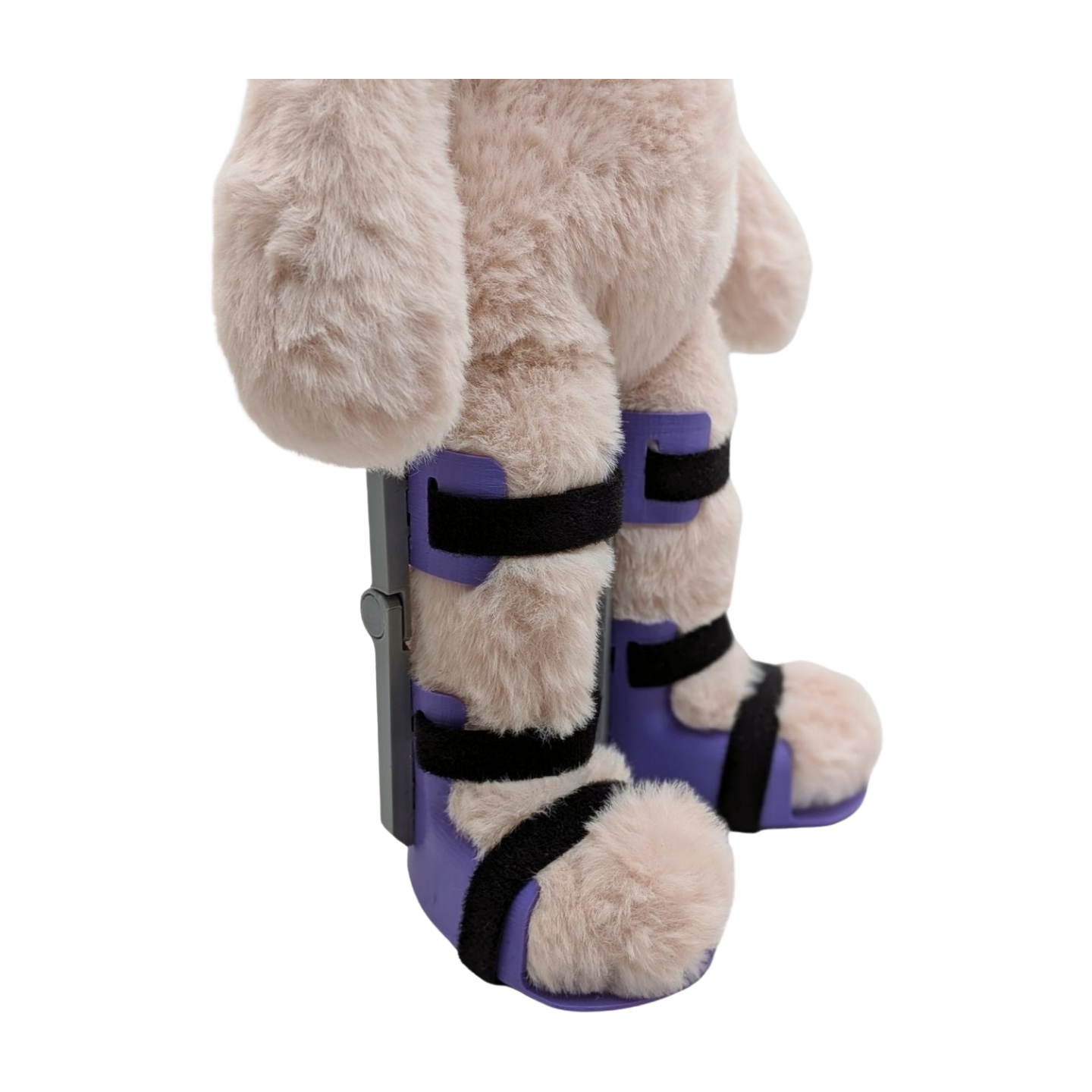 Stuffed Bunny with Purple KAFOs