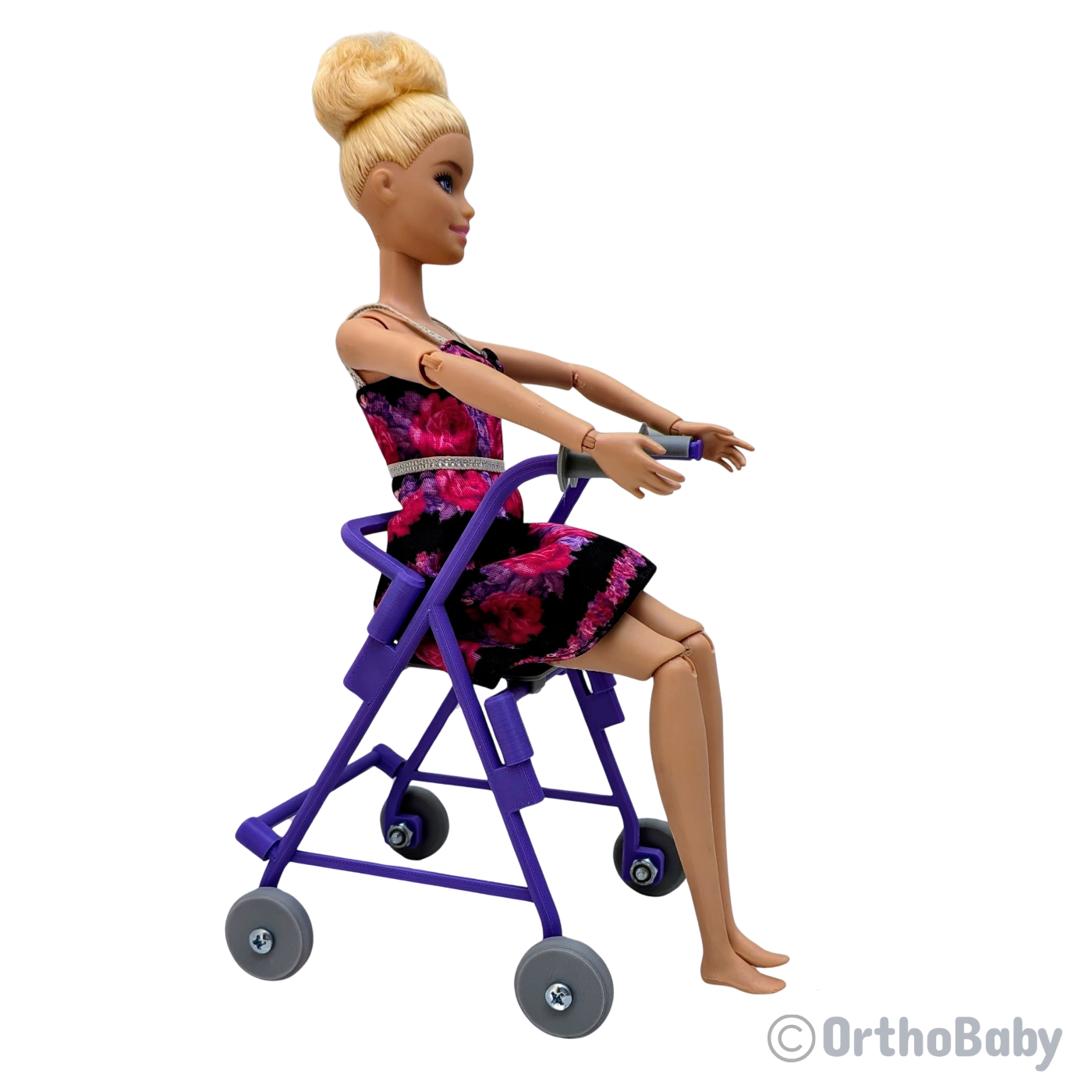 Fashion Doll Rollator Style Walker, 1/6 Scale