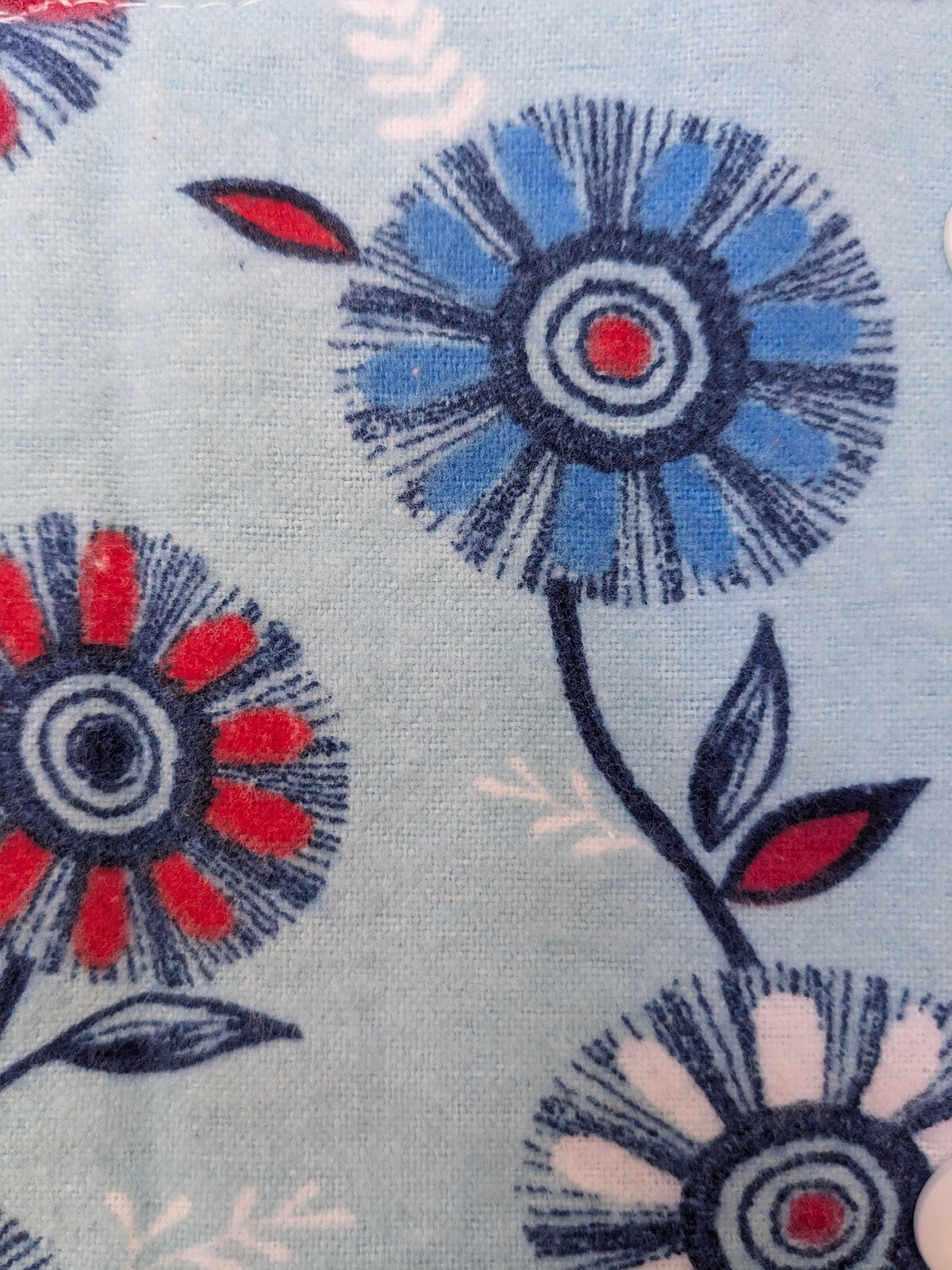 Red & Blue Flowers Pavlik Harness Covers