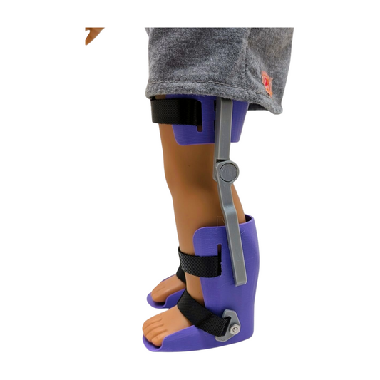 Purple 18-Inch Doll KAFOs